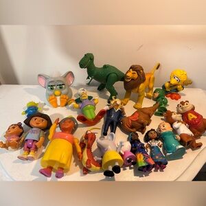 Large Figurine Lot disney, furby etc